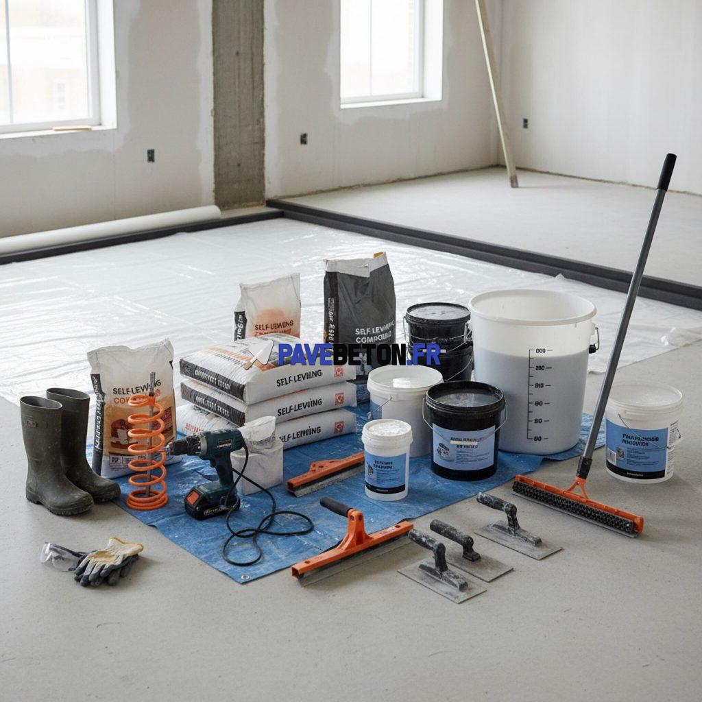 Quels sont les matériaux nécessaires pour couler une chape autonivelante?