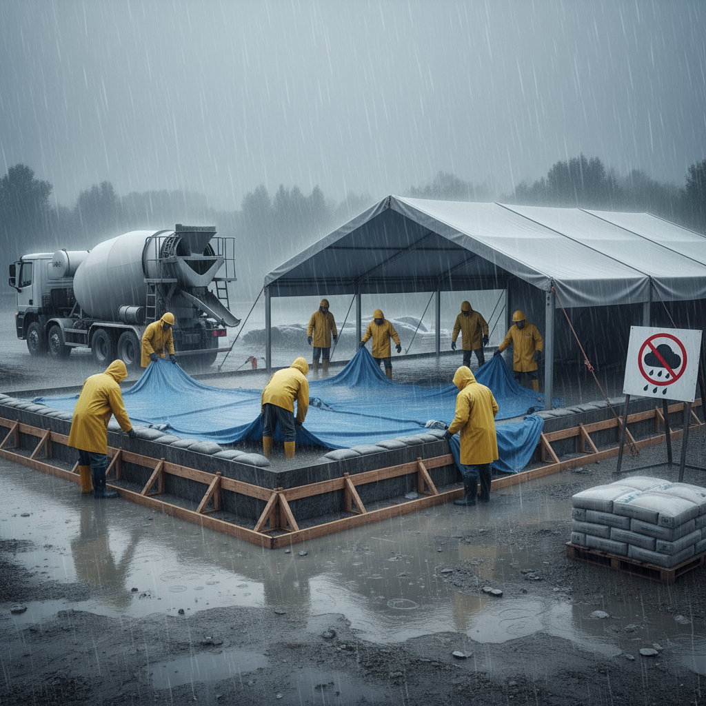 Quels sont les moyens d'éviter le bétonnage par temps de pluie?