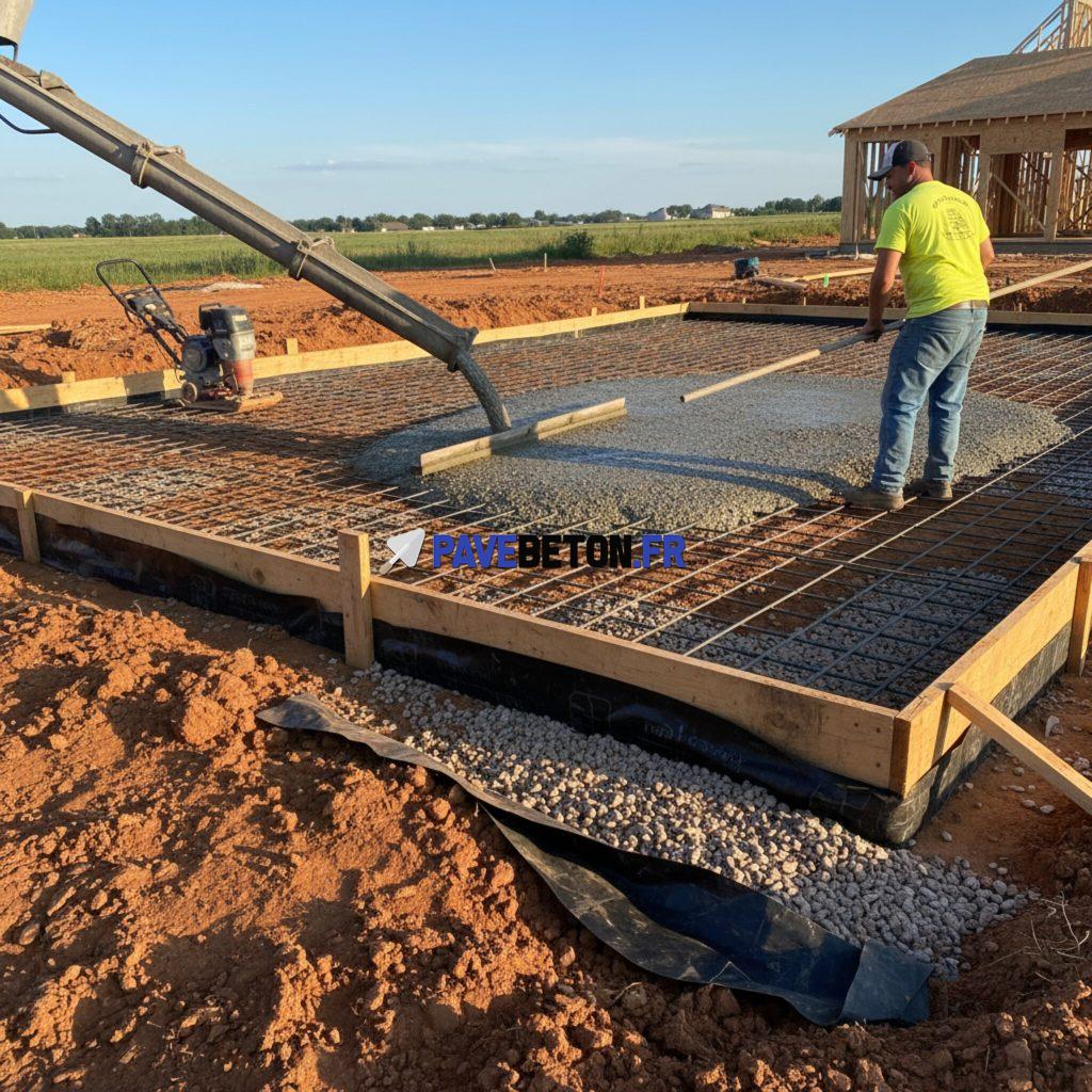 Quels sont les principes de base pour couler une dalle sur un sol argileux?