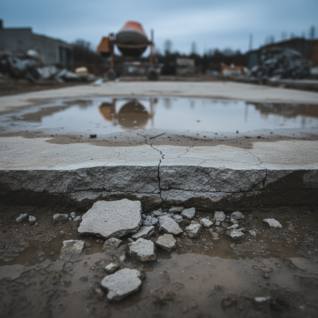 Quels sont les risques liés à un dosage excessif d'eau dans le béton?