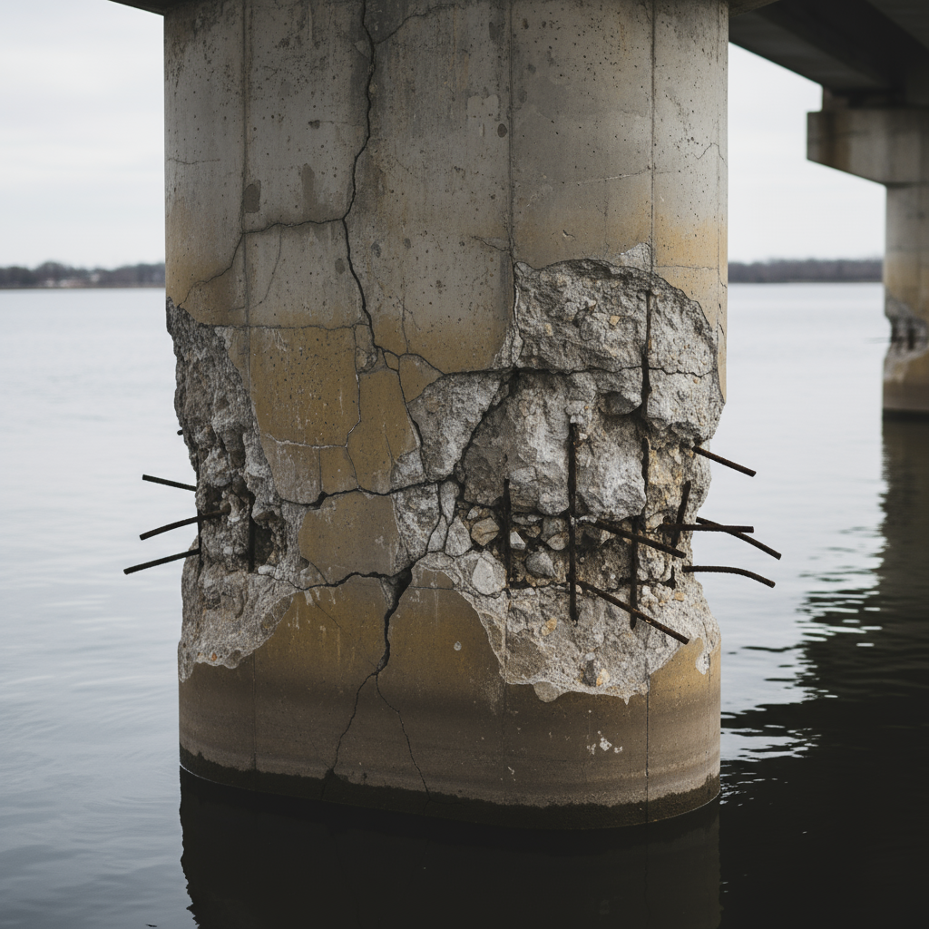 Quels sont les signes d'attaque par les sulfates sur le béton ?