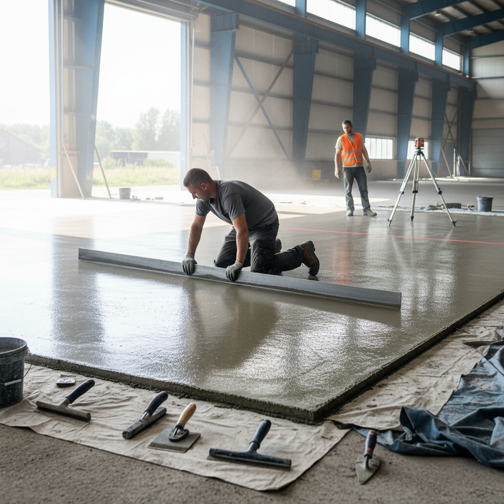 Comment assurer une bonne planéité lors du talochage d’une dalle en béton?