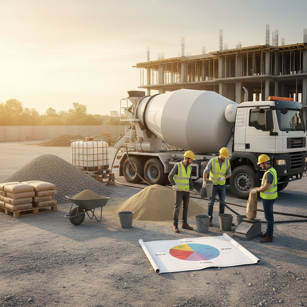 Comment bien doser les matériaux pour la fabrication du béton sur chantier?