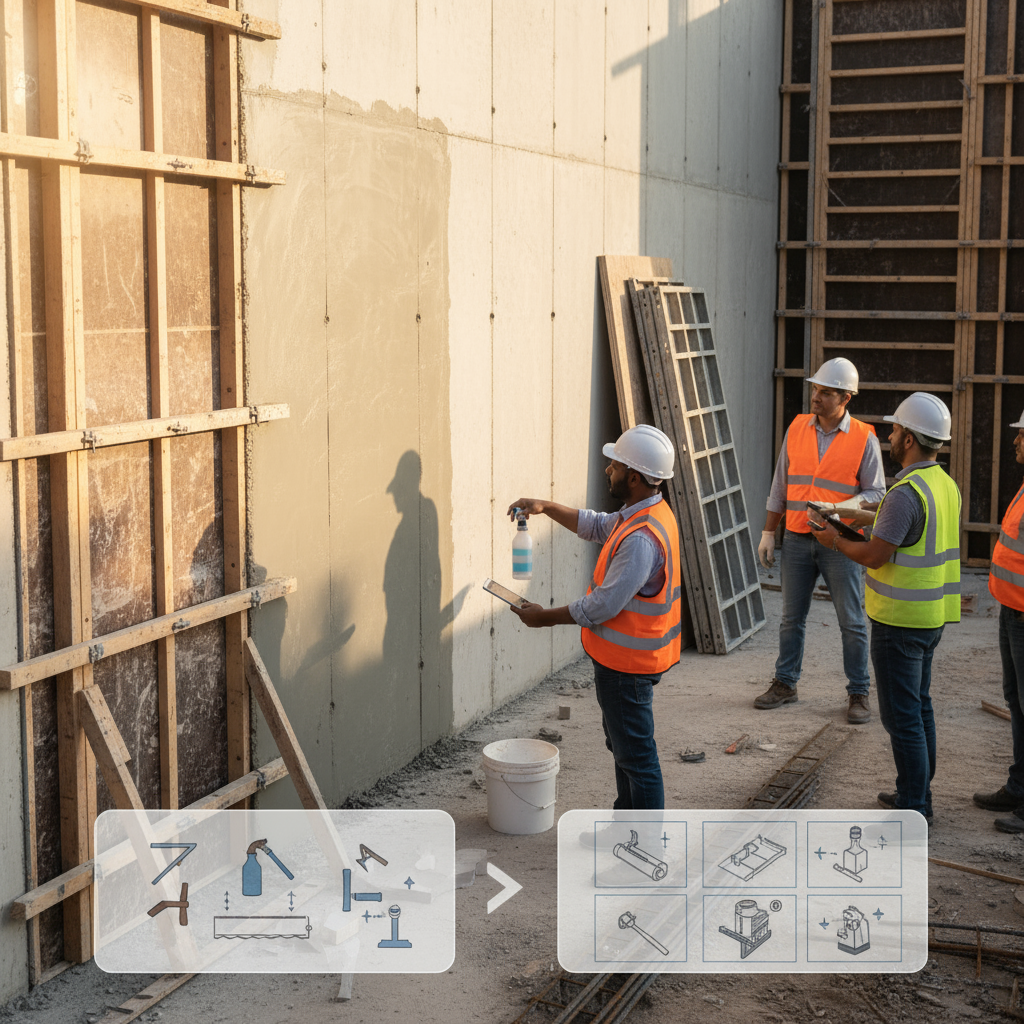 Comment choisir la technique de démoulage adaptée à un coffrage en béton?