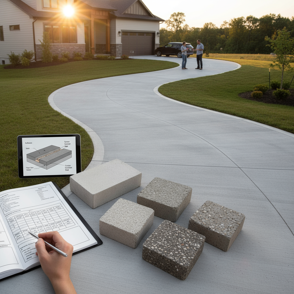 Comment choisir le béton adapté pour une allée de garage?
