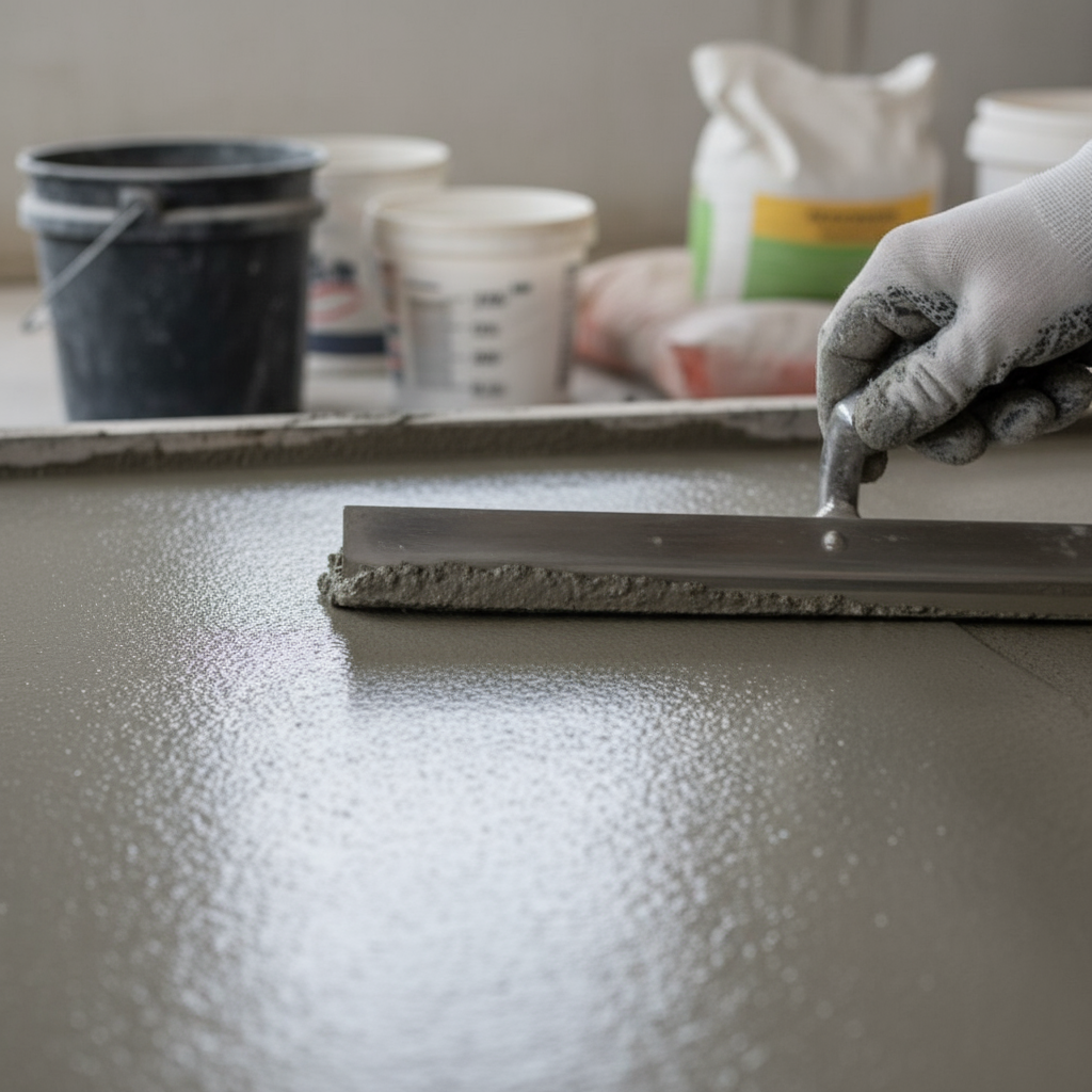 Comment doser correctement le sable dans un mélange à béton pour une finition lisse?