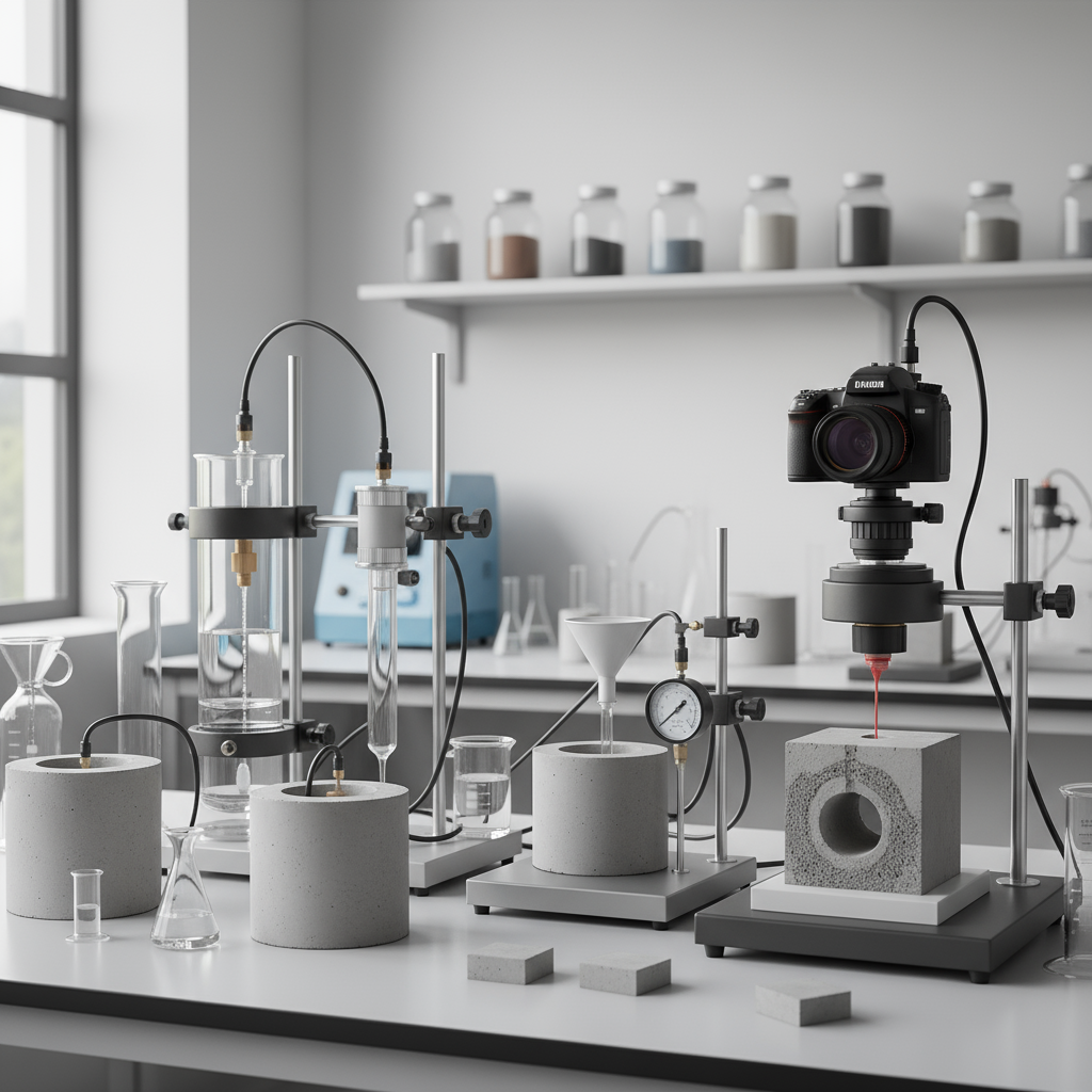 Comment évaluer la porosité et la perméabilité d’un béton durci?