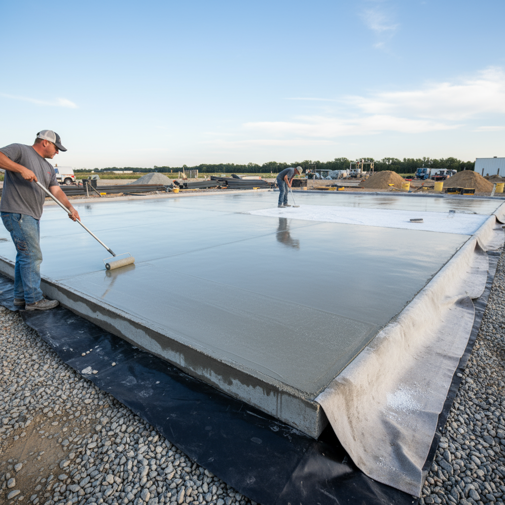 Comment éviter la formation d’efflorescences sur une dalle en béton ?