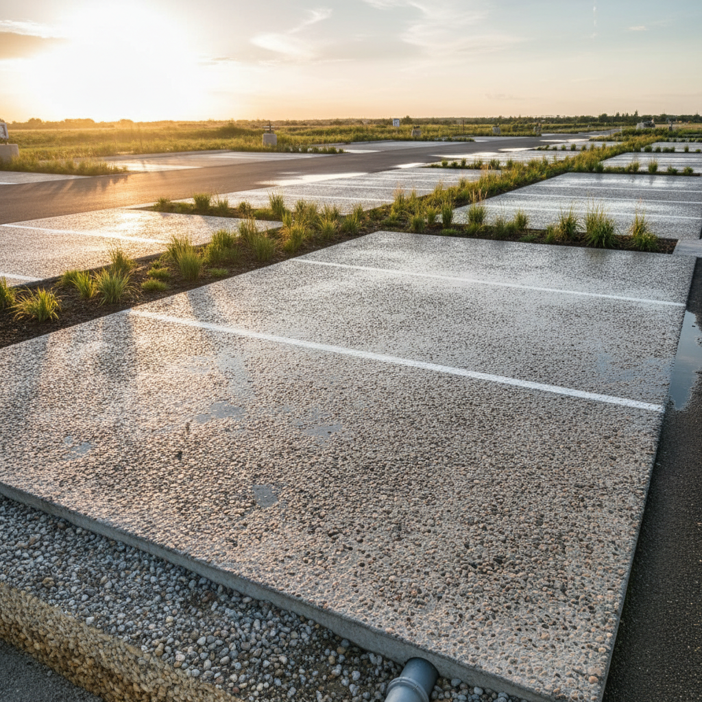 Comment réaliser un béton drainant pour les parkings?