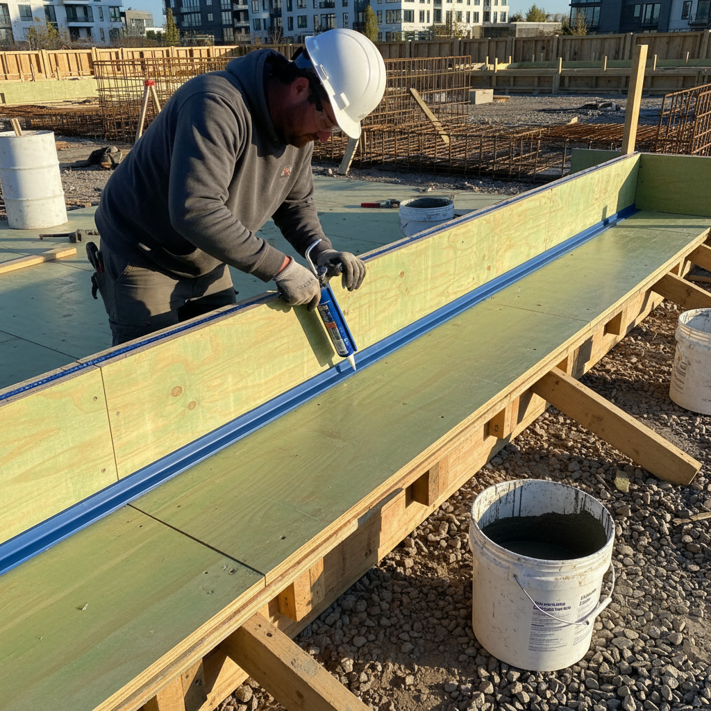 Comment réaliser un coffrage étanche pour une dalle contenant du béton liquide?