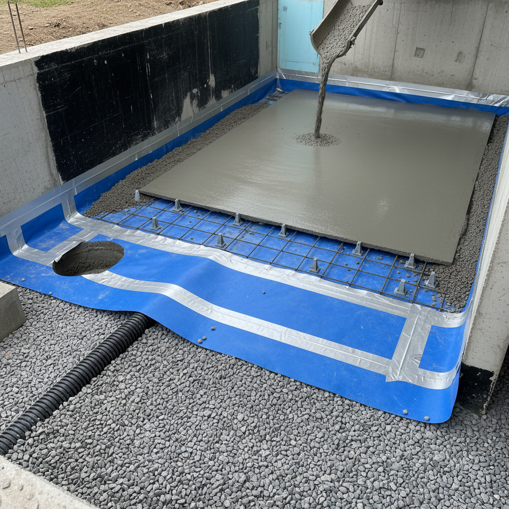 Comment réaliser une dalle en béton étanche pour un sous-sol?