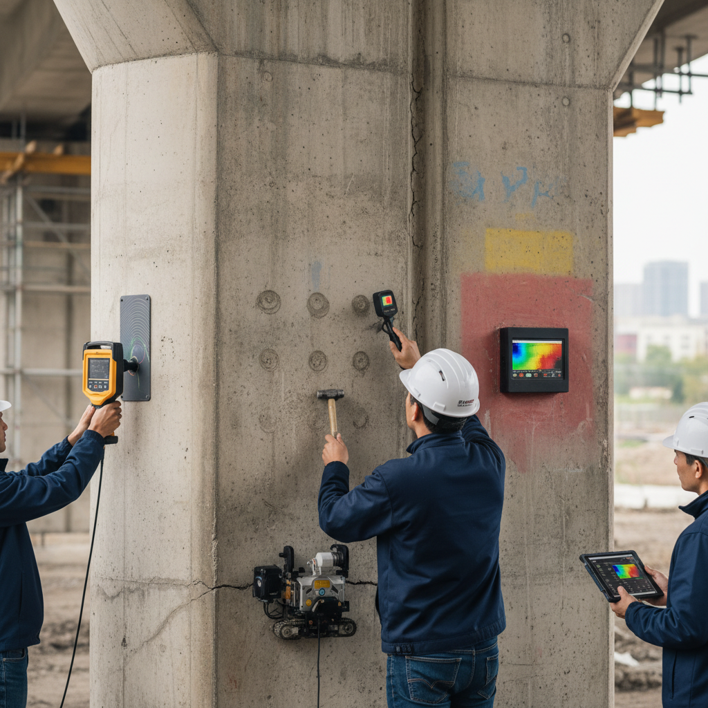Quelles méthodes utiliser pour détecter des cavités internes dans un ouvrage en béton?