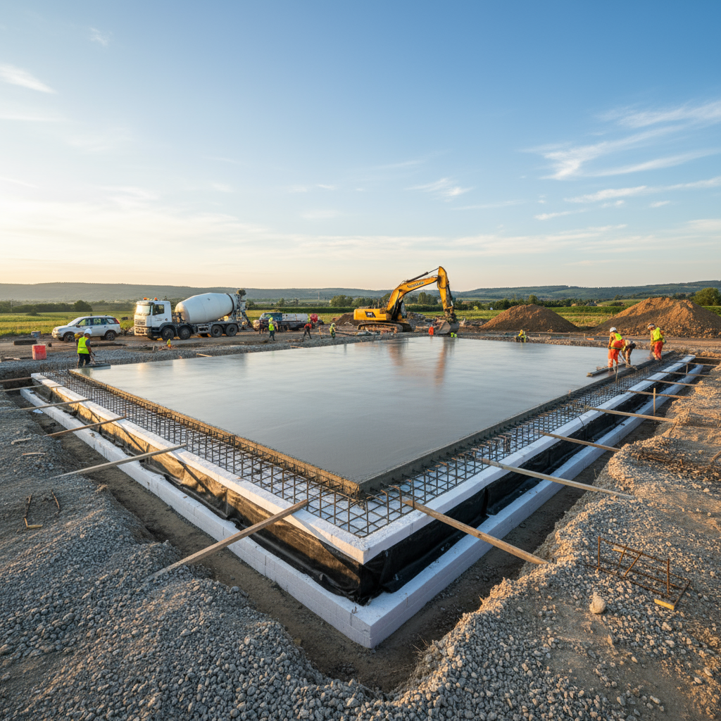 Quelles sont les étapes pour réaliser une dalle en béton sur radier?