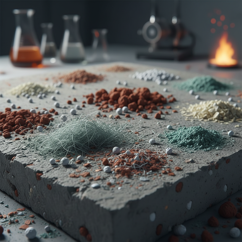 Quels additifs permettent d’améliorer la résistance au feu du béton?