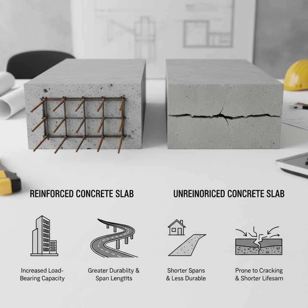 Quels sont les avantages d’une dalle en béton armé par rapport à une dalle non armée?