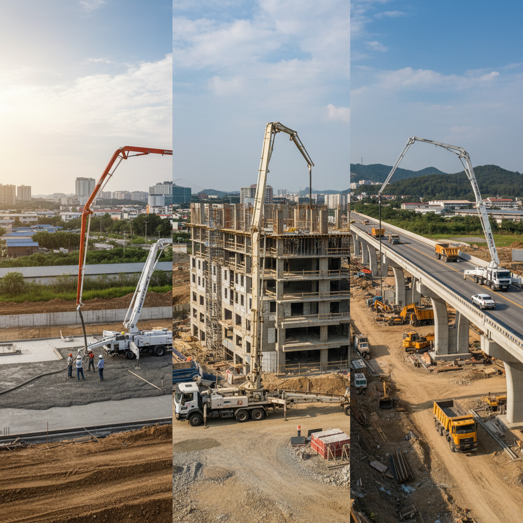 Comment choisir une pompe à béton en fonction du chantier?