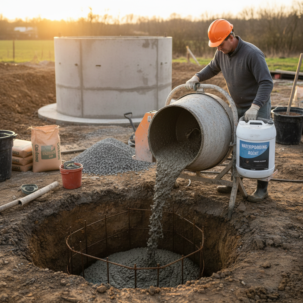Comment préparer un béton hydrofuge pour une fosse septique?