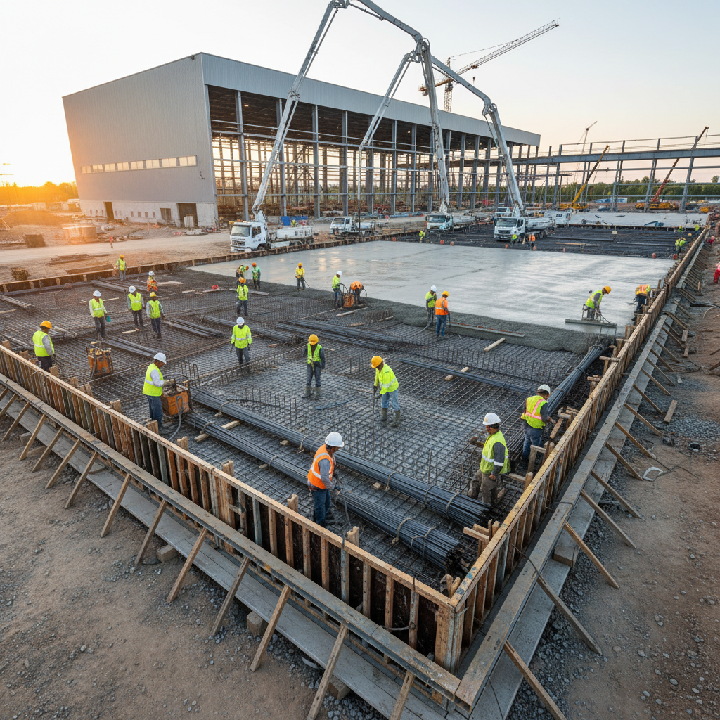 Comment réaliser un béton précontraint pour une dalle industrielle?