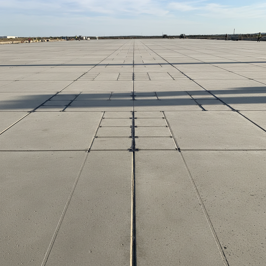 Comment répartir les joints de fractionnement sur une grande surface?