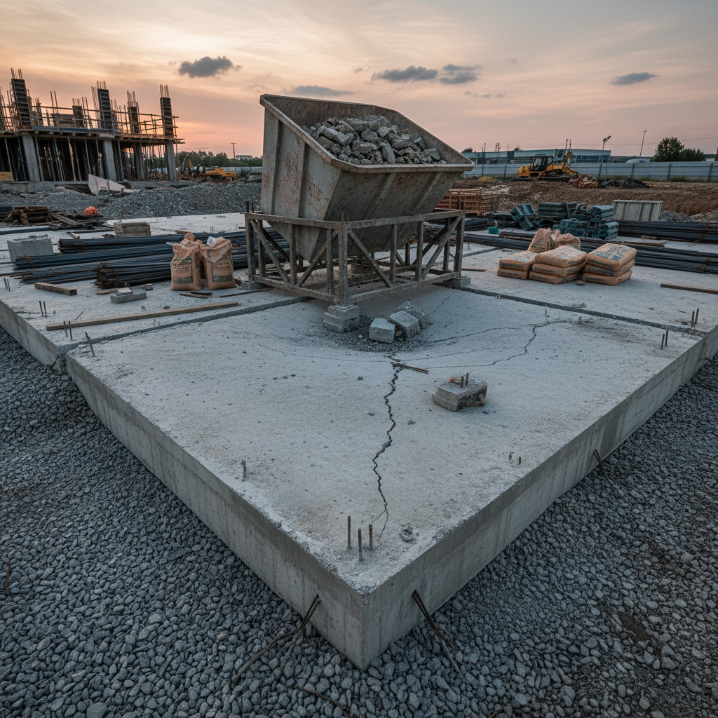 Quels sont les effets de la surcharge temporaire sur une dalle en béton?