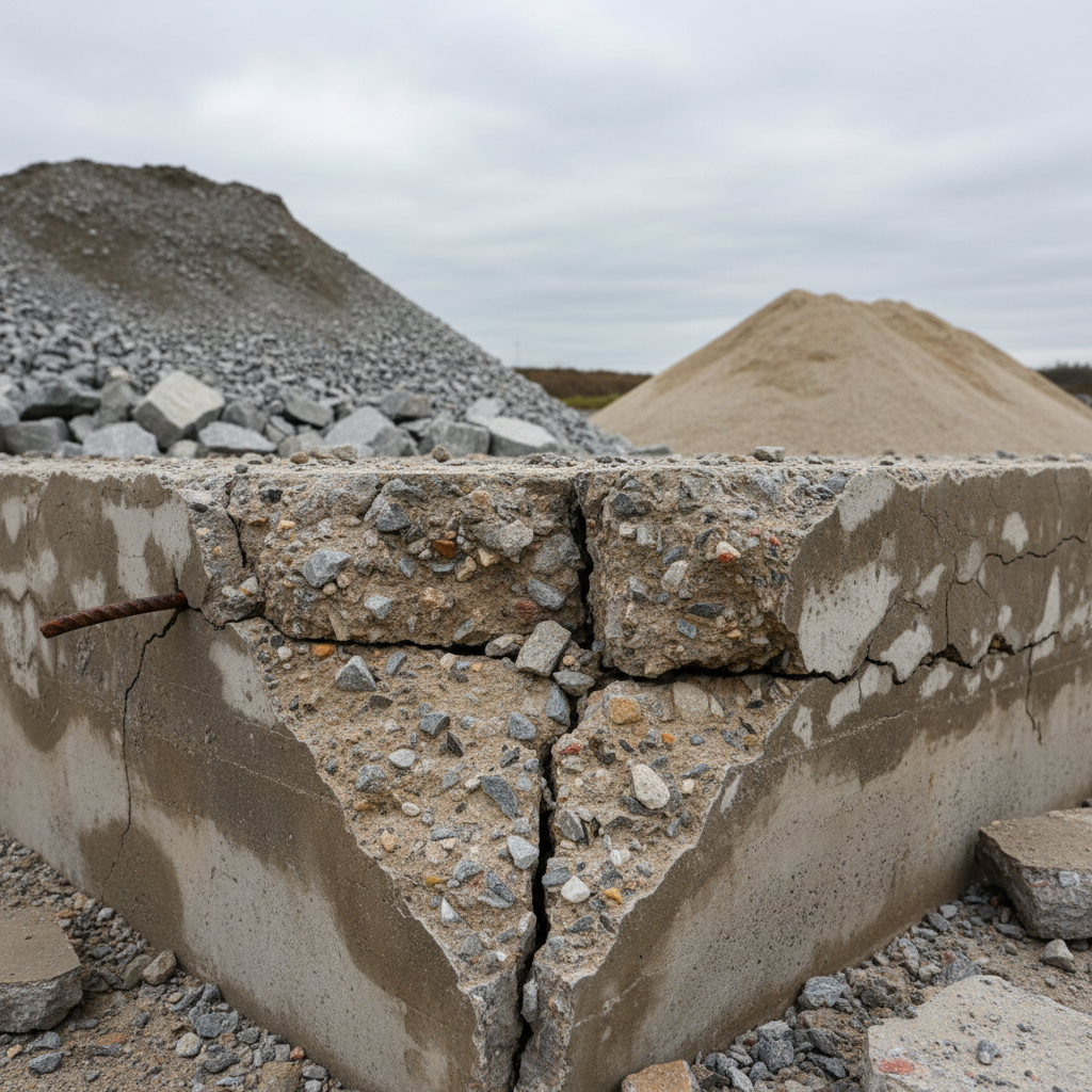 Quels sont les impacts d’un mauvais dosage du sable dans un mélange de béton?