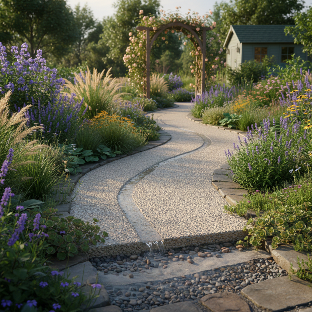 Comment réaliser un béton drainant pour une allée de jardin?