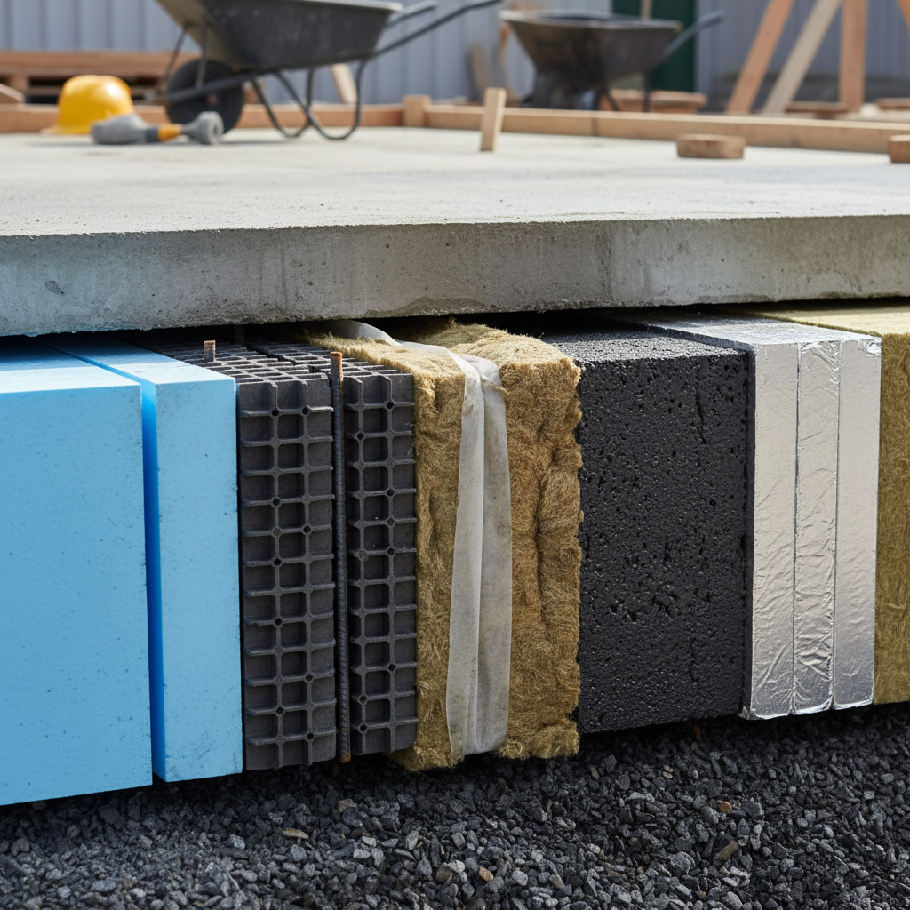 Quels matériaux utiliser pour isoler une dalle en béton contre le froid?