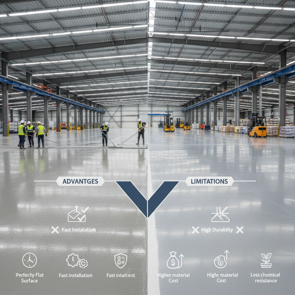 Quels sont les avantages et limites des bétons autonivelants pour sols industriels?