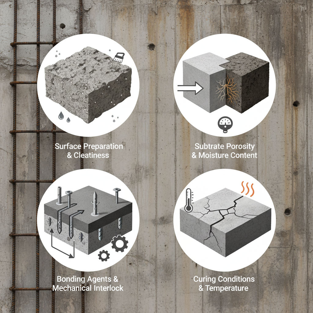 Quels sont les paramètres influençant l’adhérence du béton sur un support ancien?