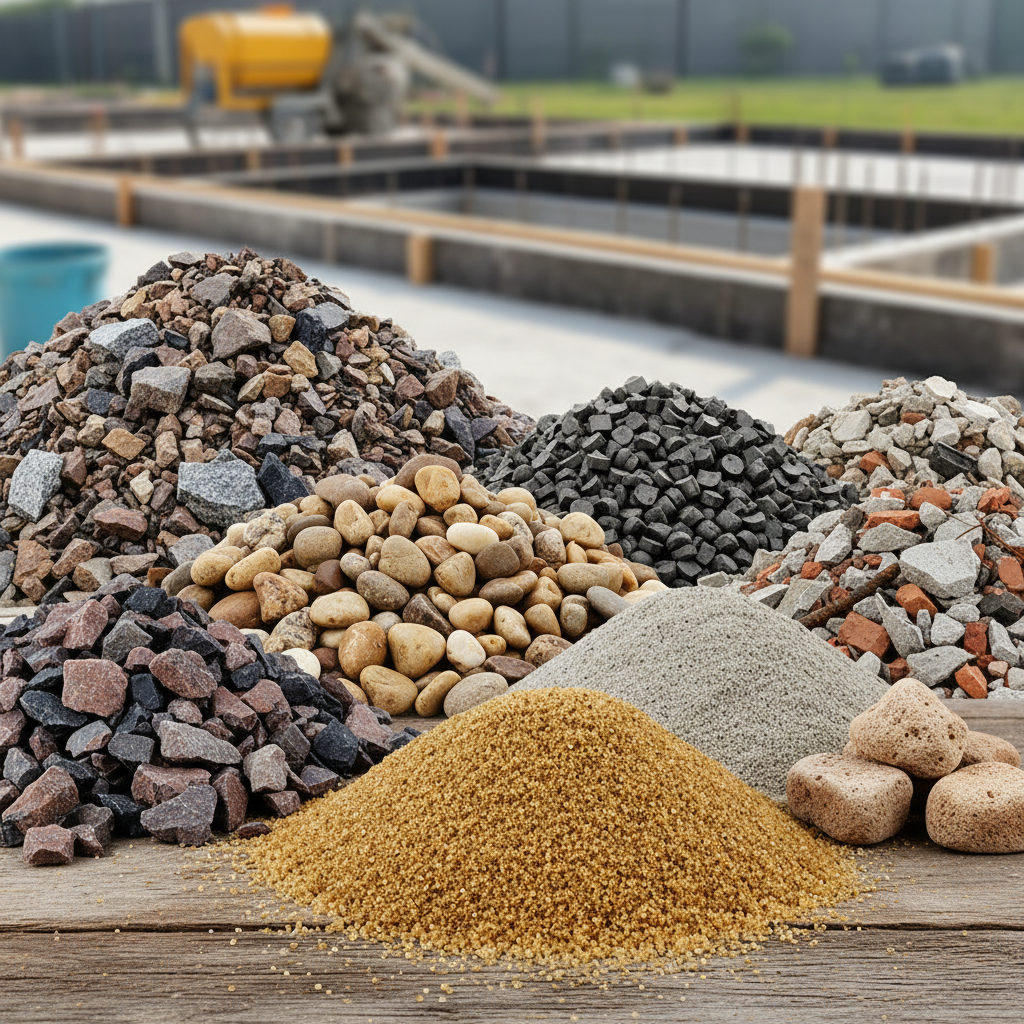 Quels sont les principaux types de granulats utilisés en bétonnerie?