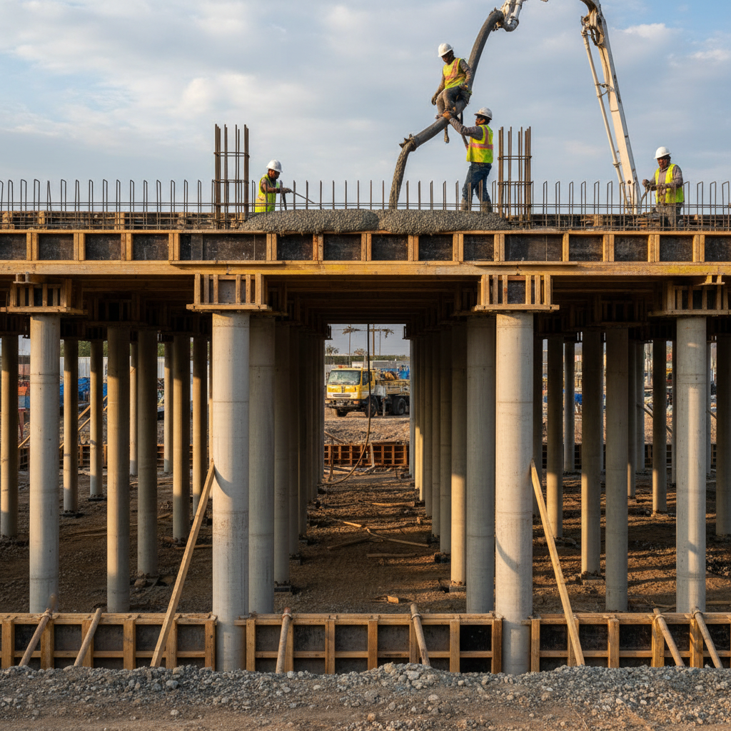 Quels sont les principes de base pour couler une dalle sur pilotis?