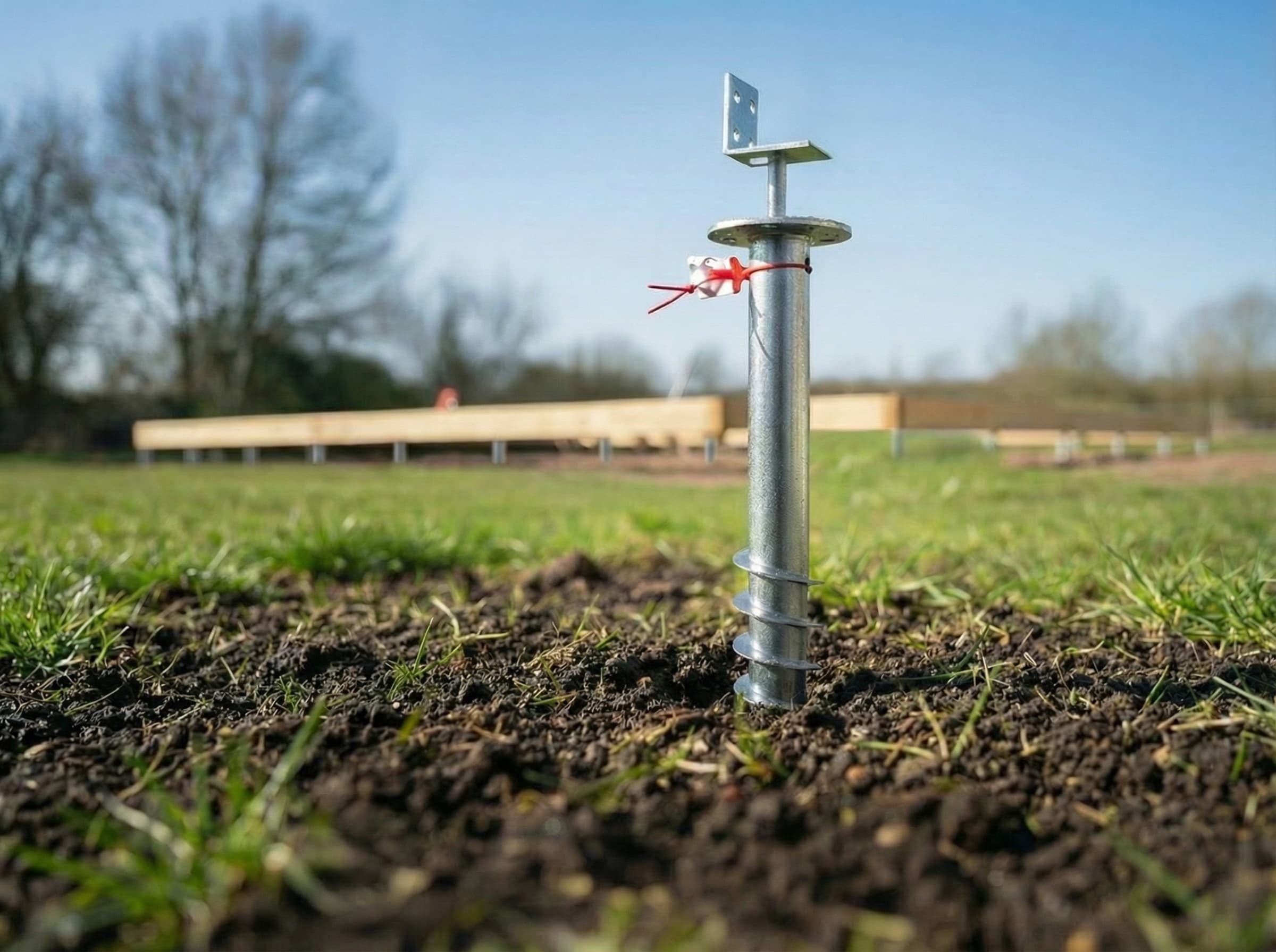 vis de fondation herbe terrasse
